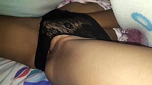 Look at this sexy latina in lingerie masturbating her big ass!