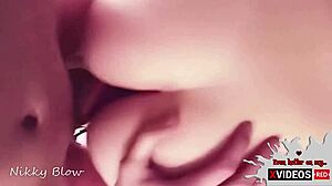 hot closeup of amateur couple's bareback doggy sex from his pov