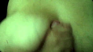 bbw amateur gives big titty handjob