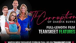 Teamskeet - gadis hitam baru Chanell Heart goyang bontot tebal atas batang putih!