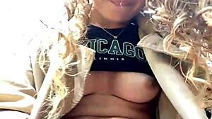 Alana featuring small tits in a masturbation scene