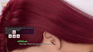 taking leap of faith with redhead's big tits