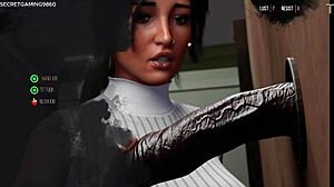 Lara Croft craves huge BBC at glory hole action