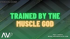 Flexible bodybuilder in financial domination and dirty talk