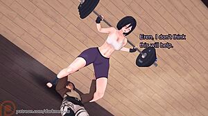mikasa rides eren hard in doggystyle! wow!