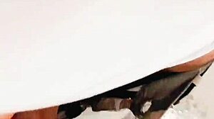 Gorgeous Redhead Invades Bathroom For Passionate Blowjob With Tattooed Teen