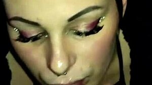 step-sister begs for cum in mouth