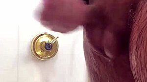 guy jacks off in the shower