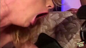 Naughty Blonde Surrenders Perfect Ass to Two Men for Magazine Fame!