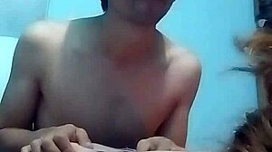 On webcam, touching tits and doggystyle