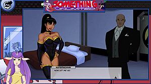 Blonde and redhead share monster cock in anime cumshot