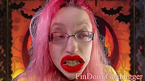 halloween fantasy: jerk off to my instructions. pov femdom with glasses.