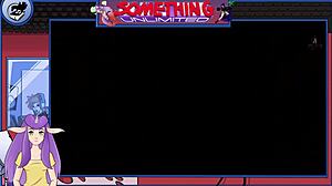 Blonde and redhead share monster cock in anime cumshot