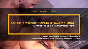 Ela libère Larissinha pour le maître d'œuvre sur le chantier !