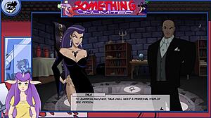 Blonde and redhead share monster cock in anime cumshot