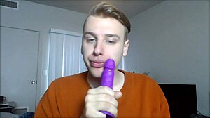 Pov Twink Sucking Cock with Toys in Deepthroat Blowjob Session