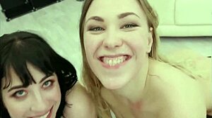 Craving wild gangbang with hot girls and messy finish