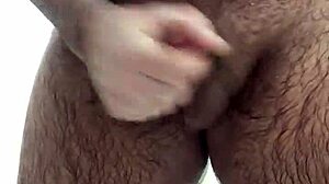 guy jacks off in the shower