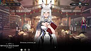 redhead milf slut rides cock in broken bed gameplay 😈