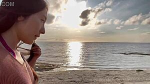 友達と宮古島のハートロックを見に行く