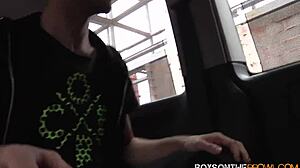 twinks picked up in vehicle for threesome