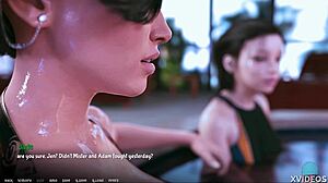 a o a academy 22 - rebecca shines all wet and glossy in teen roleplay