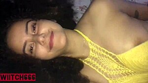 Amateur Brunette with Tattoo Gets Fucked by Pornstar