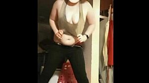 Sexy SC undresses and teases with big ass and tits for more videos