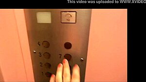 Amateur Crossdressing In The Elevator