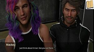 john stands up for sexy coach in hentai 3d erotic scene