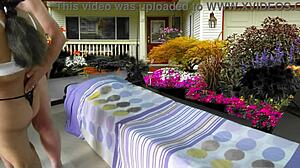 taking care of my baby with agarabas and olpr in outdoor voyeur scene