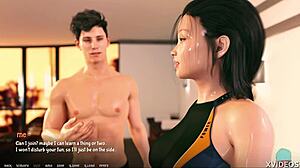 a o a academy 22 - rebecca shines all wet and glossy in teen roleplay