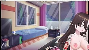 Emo girl with big tits and ass in hentai cartoon