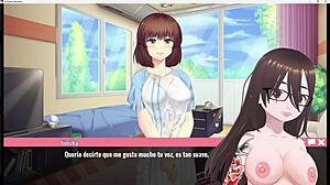 Emo girl with big tits and ass in hentai cartoon