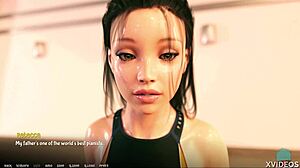 a o a academy 22 - rebecca shines all wet and glossy in teen roleplay