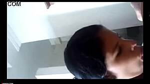Colombian girl spits cum