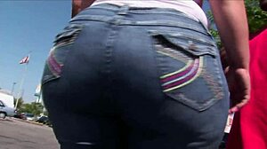 Amateur big booty white BBW picked up for cash-related activity