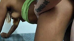 Hard fuck with Naomi's hairy pussy