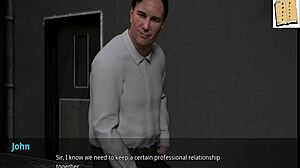 john stands up for sexy coach in hentai 3d erotic scene