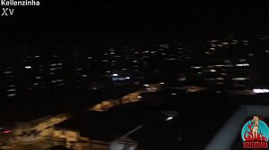 Naked under super moon in São Paulo