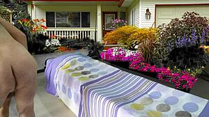 taking care of my baby with agarabas and olpr in outdoor voyeur scene