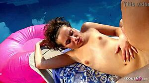 i'm tiny teen tania dola with perky tits seducing for rough holiday sex