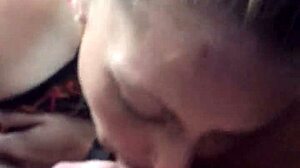 Passionate street walker in florida eagerly swallows