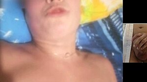 hornythickgirl masturbates solo in video call, showing her ass