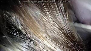 redhead sucking before intense blowjob action