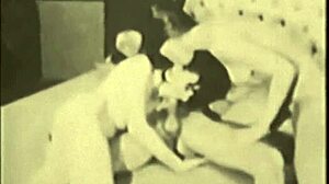 check out this vintage hairy pussy group sex from the old days