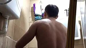 Horny gay gets what he desired in cock and tits