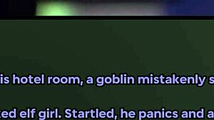 goblin seduced by slutty elf in rough rp