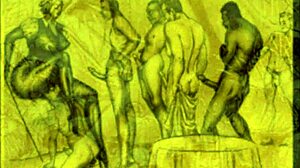 vintage erotic illustration from antique anime cartoon collection