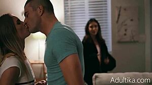 sneaky ex-girlfriend ambushes us for rough sex